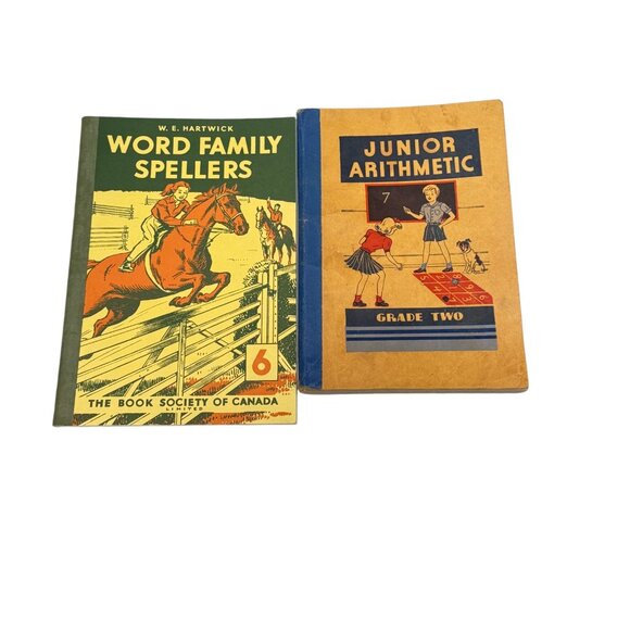 Vintage Home School Text PB Lot 4 Word Family Speller and Math Books 1960 - Picture 5 of 16